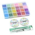 thumbnail image 7 of 1set DIY Stretch Bracelet Making Kit Including Round Glass Seed Beads Tweezers Elastic Thread, 7 of 7