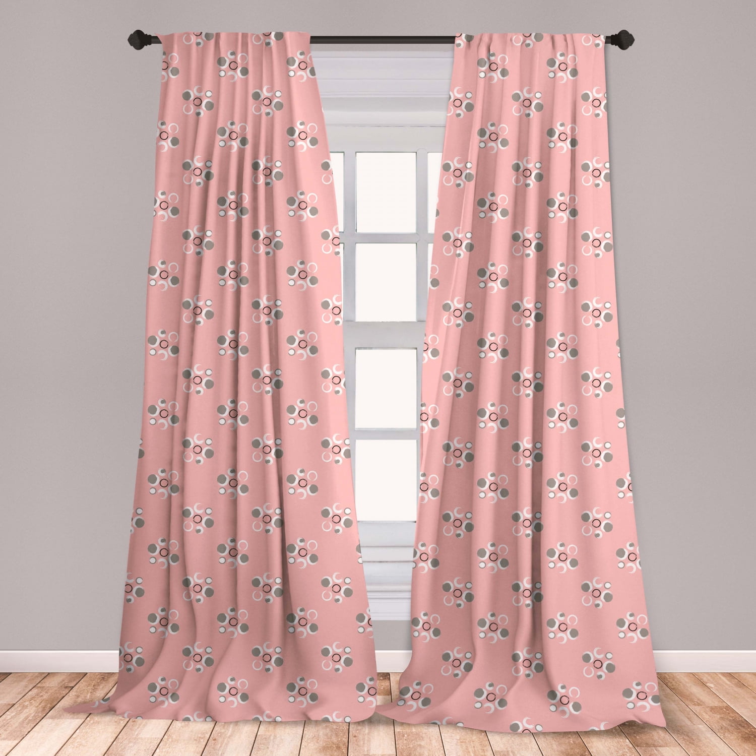 coral grey bedroom