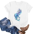 thumbnail image 4 of Mgmyaa T Shirt for Women Graphic Tees Print Shirts Short Sleeve Casual Summer Vacation Tee Tops, 4 of 5