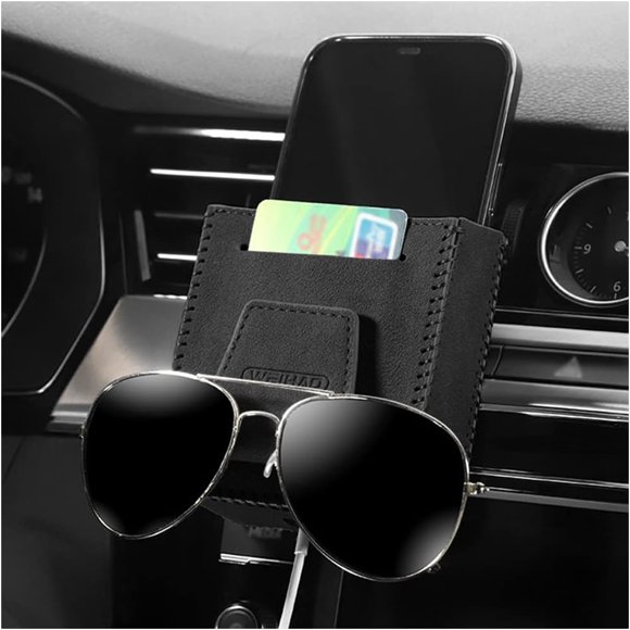 Yazoeia Organisateur de Ventilation de Voiture Suspendu avec Crochet Pochette de Ventilation de Voiture Sac de Rangement de Ventilation de Voiture Boîte de Ventilation de Voiture pour Décoration Intérieure de Voiture Noir CJC912-111189
