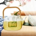 thumbnail image 2 of SEWACC Handled Glass Teapot Kettle For Stove Top For Herbal And Blooming Tea Borosilicate Glass Design, 2 of 7