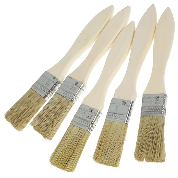 36 Uds cepillos de limpieza cepillos de barnices Diy mango de madera arbustos cepillos industriales