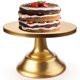 thumbnail image 3 of 8 Inch Cake Stand with Base, Gold Cake Stand for Afternoon Tea, Cupcake Holder Stand for Party, Birthday, Display Plate hwy, 3 of 5