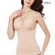 thumbnail image 4 of Qarigey Chaleco térmico para mujer, cuello en V, sin mangas, Color sólido, terciopelo, Top básico para mujer, ropa interior cálida para clima frío, Camisetas sin mangas Color de piel XL Qarigey AP013373-04, 4 of 6