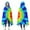 Rainbow Tie Dye-2, variant on Wearable Blanket,Rainbow Tie Dye Mandala Pattern Hooded Wearable Flannel Blanket for Adults & Teens,Winter Poncho Shawl Wrap Cape Cozy Anti-Pill,50"x60"