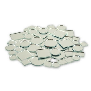 3 inch Glass Craft Small Square Mirrors Bulk 50 Pieces Mosaic Mirror Tiles
