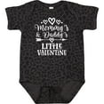thumbnail image 3 of Inktastic Mommy and Daddy Little Valentine Boys or Girls Baby Bodysuit, 3 of 5