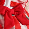 thumbnail image 4 of newwalpole Baby Girl Clothes Summer Outfit Newborn Strawberry Bow Ruffle Sleeveless Tulle Romper Dress Cute Infant Onesie (Wine, 12-18 Months), 4 of 6