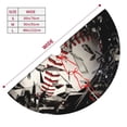thumbnail image 3 of Rateoe Baseball Breaking Glass Print Christmas Tree Skirt 36" for Xmas Holiday New Year Party Circle Tree Mat Ornaments Decoration, 3 of 7