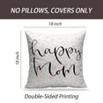 thumbnail image 2 of LALILO Throw Pillow Covers Happy Mom Greeting Card Quote Artistic Cushion Cover 18" x 18", 275 Pack, 2 of 6