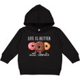 thumbnail image 2 of Inktastic Life is Better with Donuts Toddler Hoodie, 2 of 4