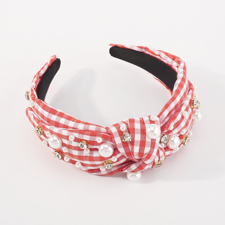 Knotted Headband for Women Sparkle Crystal Wide Mixed  display picture 3