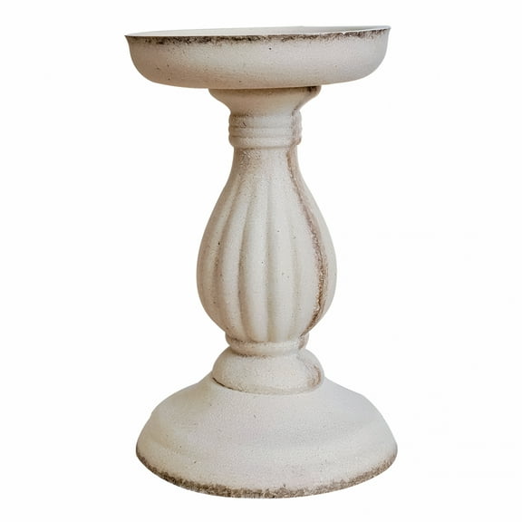 ACDANC Wooden 17Cm Candle Unfinished Natural Decorative Candle Holder, White