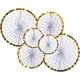 thumbnail image 3 of Birthday party decoration wedding wedding venue atmosphere layout gold edge paper fan flow, 3 of 3