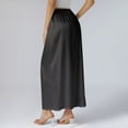 thumbnail image 5 of Womens Skirts Half Soft Satin Half Lace Long Underskirt Half Under Dresses Holiday-Wear, 5 of 8