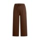 thumbnail image 4 of Pantalones de Cintura Elástica de Pierna Ancha para las Mujeres, Cordón de Lino Casual, Pantalones Recortados para las Mujeres, 4 of 7