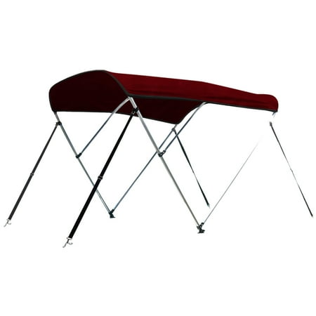 Leader Accessories 12 Colors 3 Bow Bimini Top Boat Cover Includes Mounting Hardwares with 1 Inch Aluminum Frame