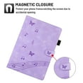 thumbnail image 5 of TECH CIRCLE Case for iPad Air 13 inch 2024,iPad Pro 12.9 Case 6th/5th/4th/3rd Gen 2022/2021/2020/2018,Embossing Butterfly PU Leather Auto Wake/Sleep Folio Stand Wallet Pencil Holder Cover, Purple, 5 of 6