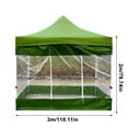 thumbnail image 3 of TIMIFIS Canopy Tent Travel Essentials Outdoor Tent Cloth 210D Oxford Cloth WaterProof Rainproof Shade Cloth 3x2 Meters Outdoor Tents For PartiesFall, 3 of 6