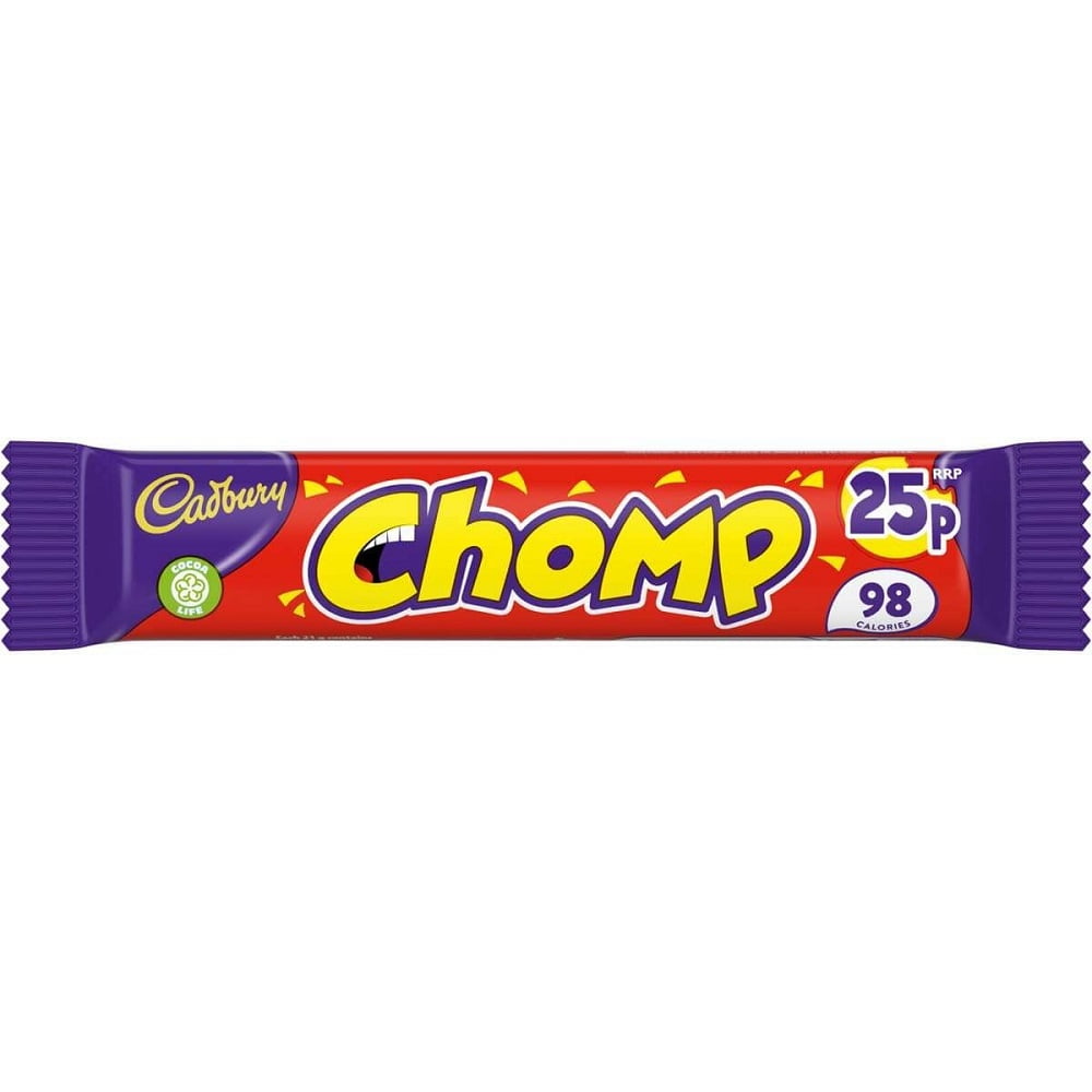 Cadbury Chomp Chocolate Bar 21g (Pack of 10) - Walmart.com