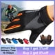 thumbnail image 2 of Guantes de ciclismo antideslizantes para hombre y mujer, protectores de manos para pantalla táctil, deportivos, a prueba de golpes, de dedo completo, transpirables, 2 of 4