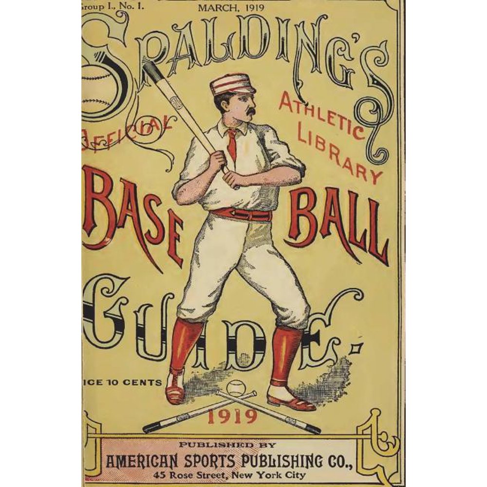 Spalding's Official Baseball Guide 1919 (Paperback)