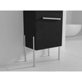 thumbnail image 6 of Fine Fixtures - Modern Black Marble 18" Bathroom Vanity Set,Chrome Hardware, vitreous China Sink Top, 6 of 8