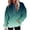 Mint Green, variant on ManxiVoo Oversized Gradient Print Hooded Sweatshirt Women Casual Loose Long Sleeve Pullover with Pockets Fashion Tops L Size Black