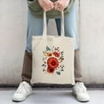 thumbnail image 2 of Stylish Canvas Tote Bag with Vibrant Orange and Pink Splash Design - Perfect for Shopping Travel and Parties, 2 of 4