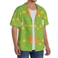 thumbnail image 2 of Sikiie Funny Chicken Men's Wrinkle Free Untucked Cuban Shirt Business Casual Button Down Shirts Short Sleeve ShirtSmall, 2 of 5