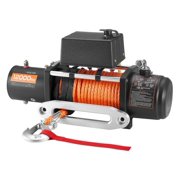 12000 lbs Electric Winch, 12V DC Truck Winch with Synthetic Rope & Remote Control, IP55 Waterproof for Off-Road SUV Jeep Trailer
