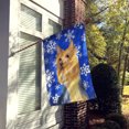 thumbnail image 2 of Silky Terrier Winter Snowflakes Holiday Flag Canvas House Size, 2 of 2