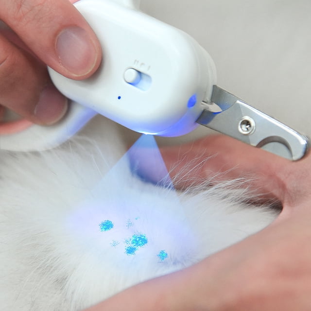 Gatito para mascotas Tijeras con luz LED Tijeras para u?as para mascotas Tijeras para el aseo Puerto USB de carga, rosa, 131*77*20 ??mm ZefeiWu 8390605296840