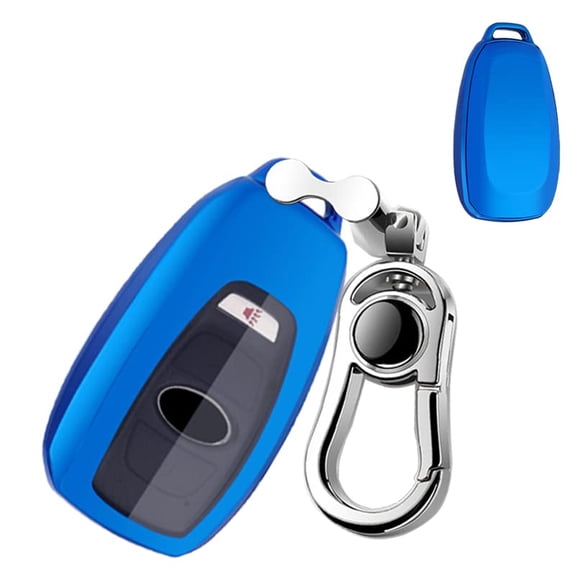 For Subaru Key Fob Cover,Compatible with 2014-2021 Subaru Forester Outback Legacy Impreza XV Ascent Crosstrek BRZ WRX STI Key Fob Silicone TPU Protective Case Holder Shell wih Keychain