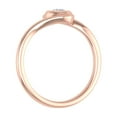 thumbnail image 2 of 1/5 Carat Bezel Set Diamond Solitaire Engagement Ring Band in 10K Rose Gold (Ring Size 9), 2 of 6