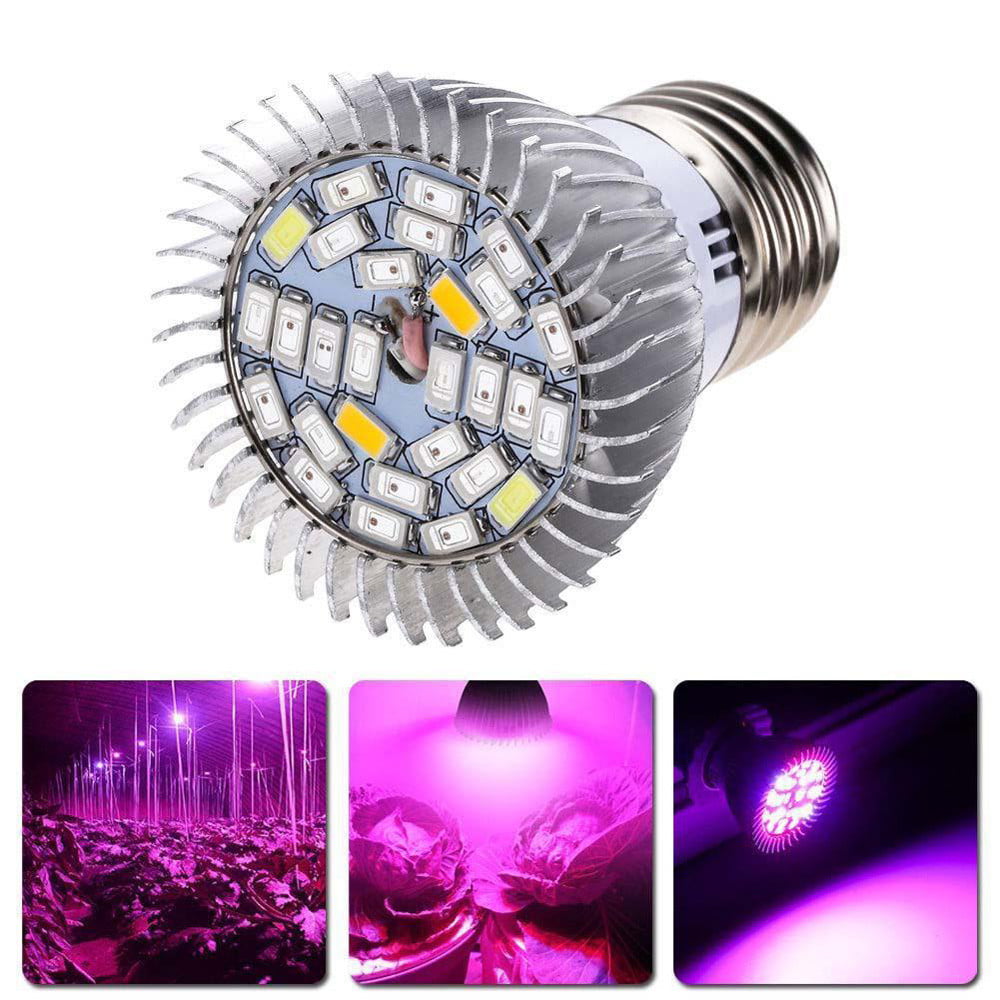 Oldeagle 28W E27 LED Flower Seed Plants Hydroponic Grow Light Lamp Bulb Full Spectrum Plant Grow Light