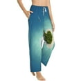 thumbnail image 3 of Cauagu Paradise Island Pajama Pants for Women Loose Fit Wide Leg Trouser Pants Casual Elastic Waist Drawstring Lounge Pants, 3 of 6