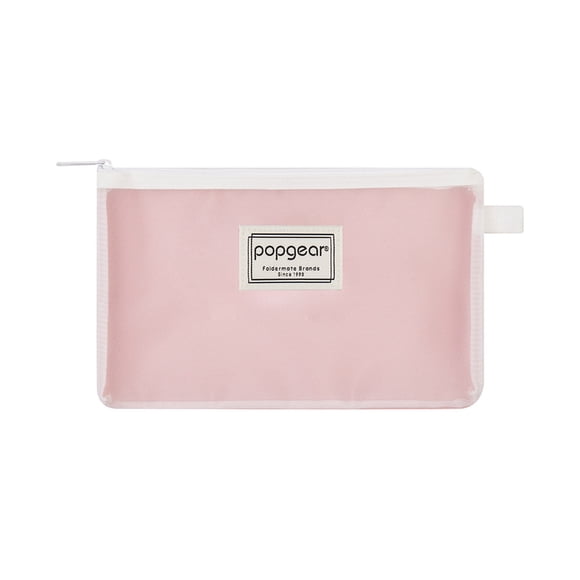 Bolsa Popgear con Cierre, Tamaño Cheque, Color Rosa