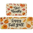 thumbnail image 5 of 2 Pack Fall Kitchen Mats for Floor-Kitchen Rugs and Mats Non Skid Washable with Decor Pattern,2 Size of 17x29 and 17x47 Inch, 5 of 5