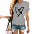thumbnail image 2 of Pxiakgy Vente Chaude! T-Shirt Trèfle de la Saint-Patrick pour Femmes Chanceux Irlandais Manches Courtes T-Shirt Graphique Trèfle Mode Décontractée Imprimé Amour Col Rond Manches Courtes T-Shirt, 2 of 4
