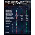 thumbnail image 4 of TianQi 8K 10K 4K HDMI Cable & 16K Displayport Cable 2.1, DP 2.1 Cable 6FT, 4 of 5
