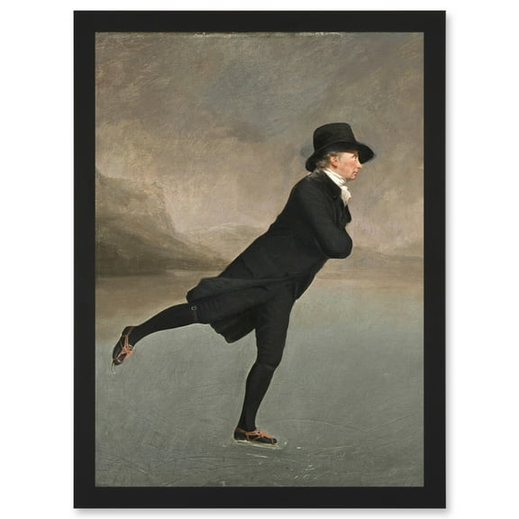Raeburn Skating Minister Duddingston Painting Artwork Framed Wall Art Print A4