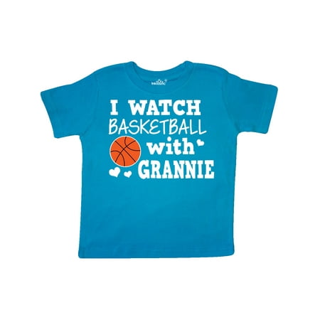 

Inktastic I Watch Basketball with Grannie Gift Toddler Boy Girl T-Shirt