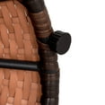thumbnail image 5 of Outdoor Bistro Tables Wicker Side Table for Patio Garden Round Rattan Desk All Weather Brown, 5 of 7
