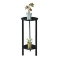 thumbnail image 3 of Convenience Concepts Graystone 31-inch 2 Tier Plant Stand, Black/Black, 3 of 3