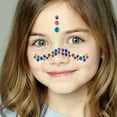 thumbnail image 5 of 6 Sheets Face Jewels For Women Face Gems Stick On Eye Forehead Crystals Sticker, 5 of 5