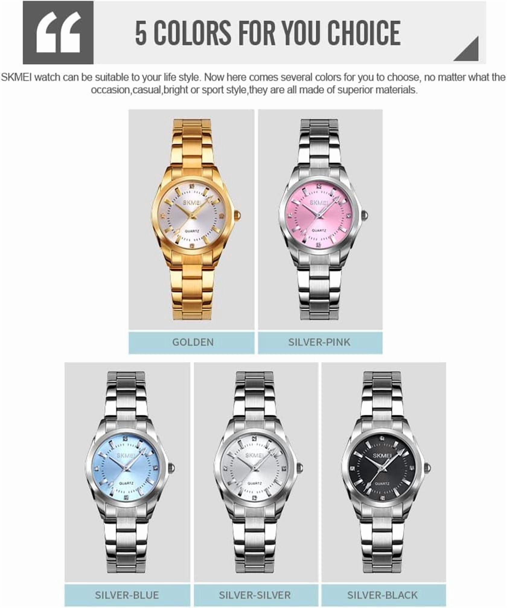 Watches for Women Ladies Female Fashion Waterproof Dress Business Stainless Luxury Classic Analog Quartz Simple Wife Gifts Wrist Watch