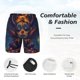 thumbnail image 3 of Fotbe Dreamy Jester Under Stars Traje de Baño para Hombre – Shorts de Natación de Secado Rápido con Forro y Bolsillos-XX-Large, 3 of 6