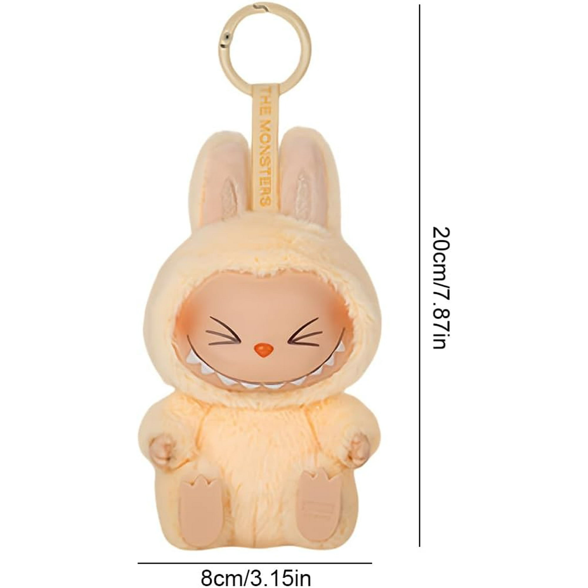 キーホルダー・キーリング Labubu The Monsters Highlight Series Happiness Keyring Labubu Plush Keychain, The Monsters Labubu Series Keychain