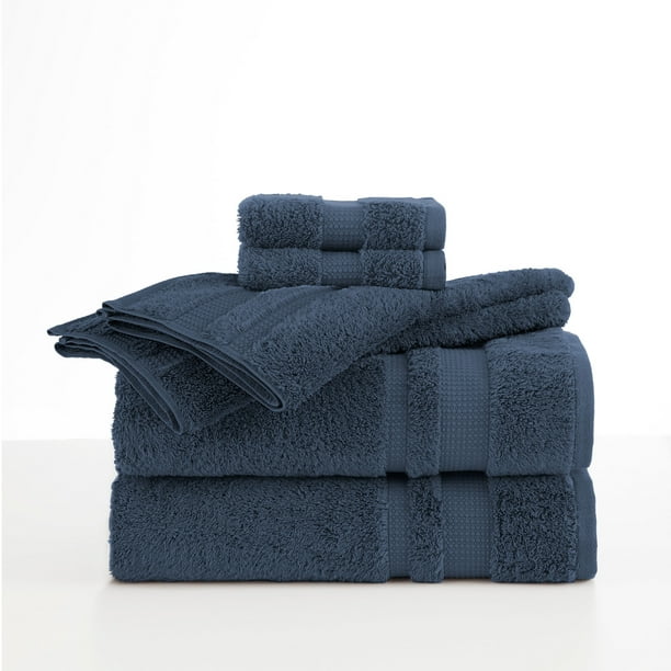 Luxury Supima 6Piece Navy Towel Set